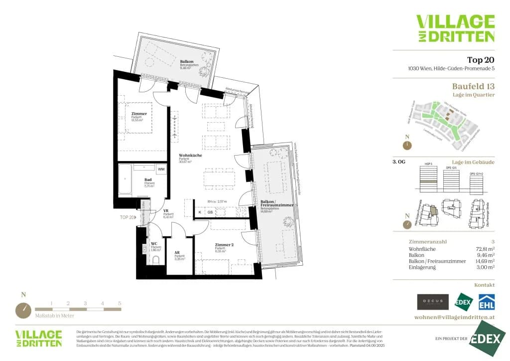 3-Zimmer-Wohnung kaufen in Wien – 72,81 m², € 637.000 – Bild 39 von 39
