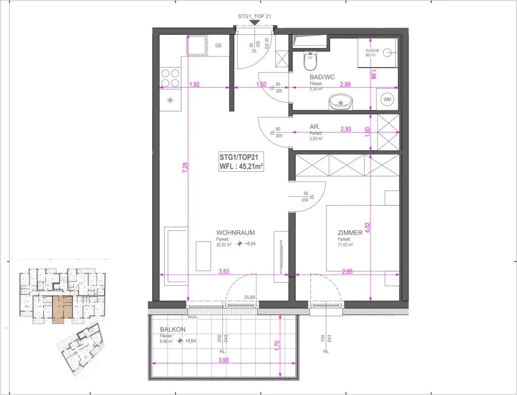 3-Zimmer-Wohnung kaufen in Wien – 71,23 m², € 449.900 – Bild 15 von 16