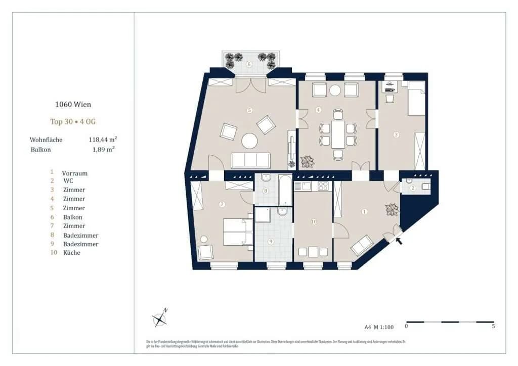 4-Zimmer-Wohnung kaufen in Wien – 118,44 m², € 699.000 – Bild 17 von 17