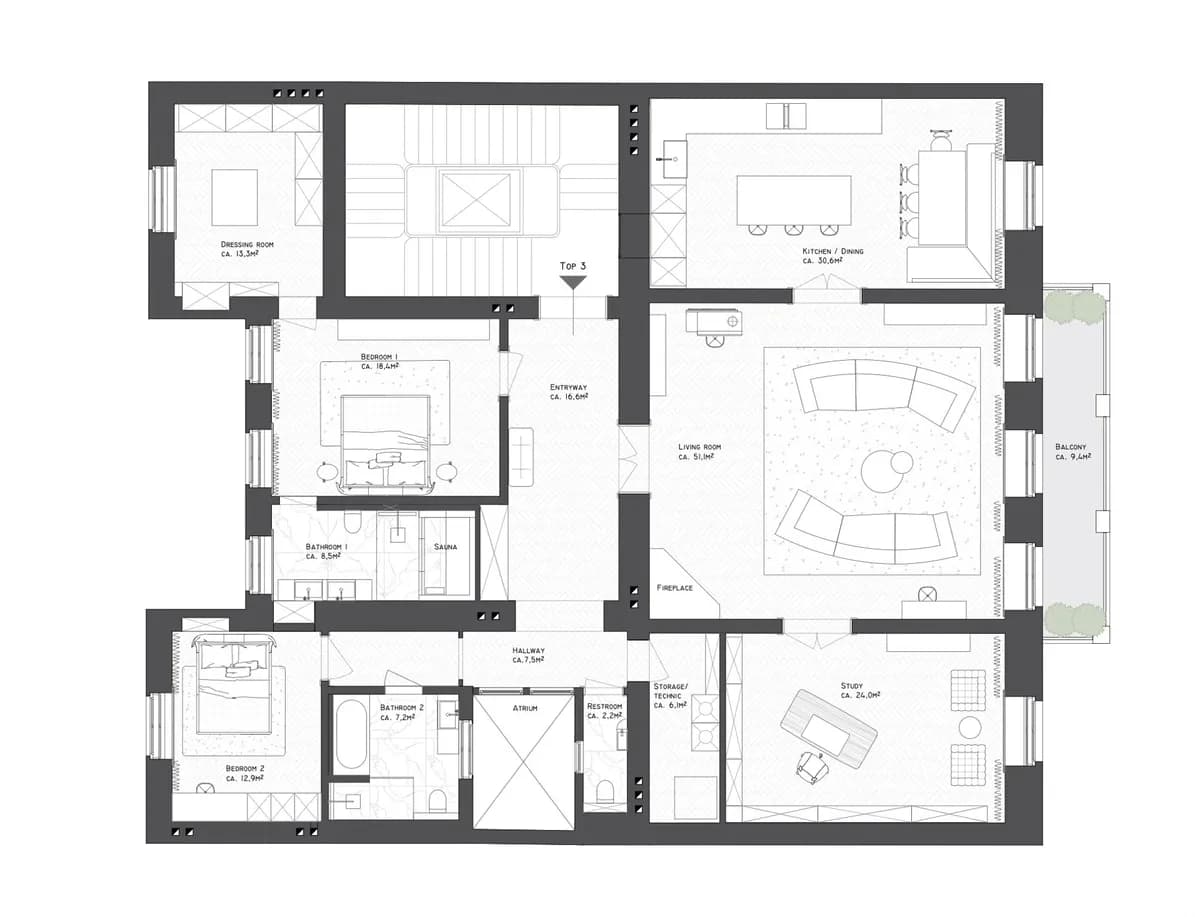 5-Zimmer-Wohnung kaufen in Wien – 206 m² – Bild 8 von 8