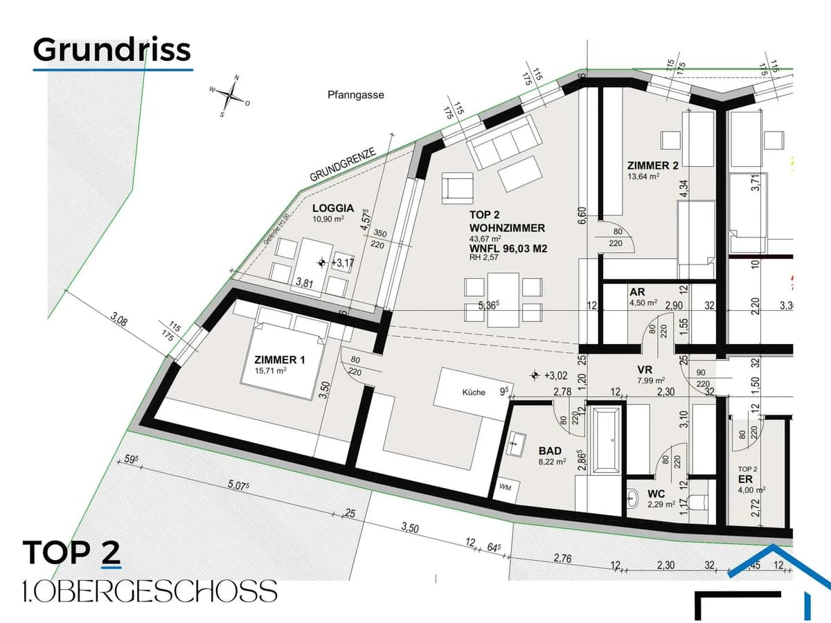 3-Zimmer-Wohnung kaufen in Tulln – 107 m², € 699.000 – Bild 6 von 7