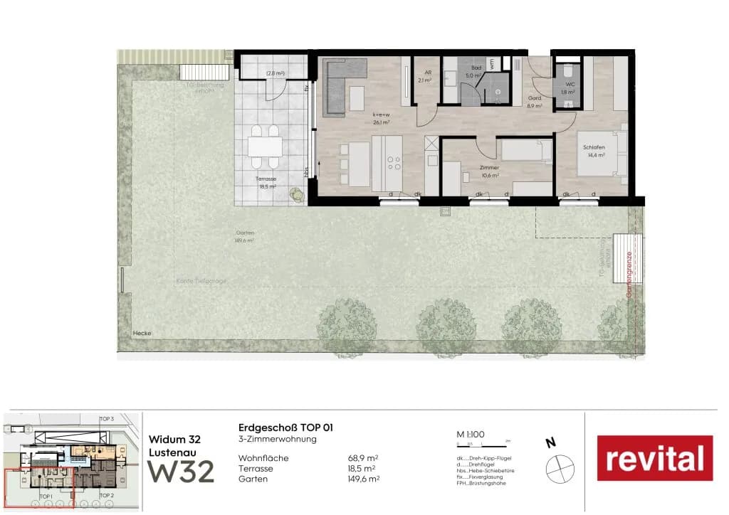 3-Zimmer-Wohnung kaufen in Dornbirn – 69 m² – Bild 5 von 10