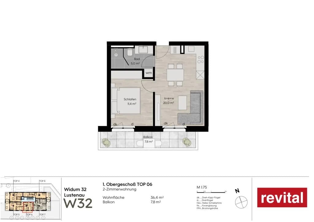 2-Zimmer-Wohnung kaufen in Dornbirn – 36,4 m² – Bild 4 von 9