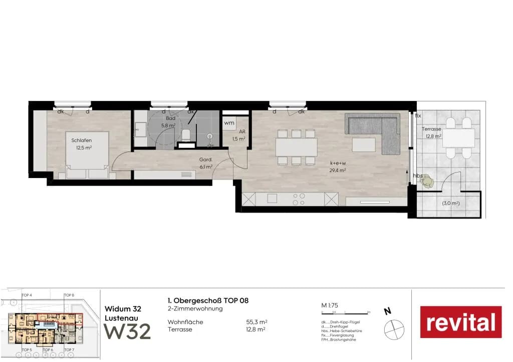 2-Zimmer-Wohnung kaufen in Dornbirn – 55 m² – Bild 4 von 9