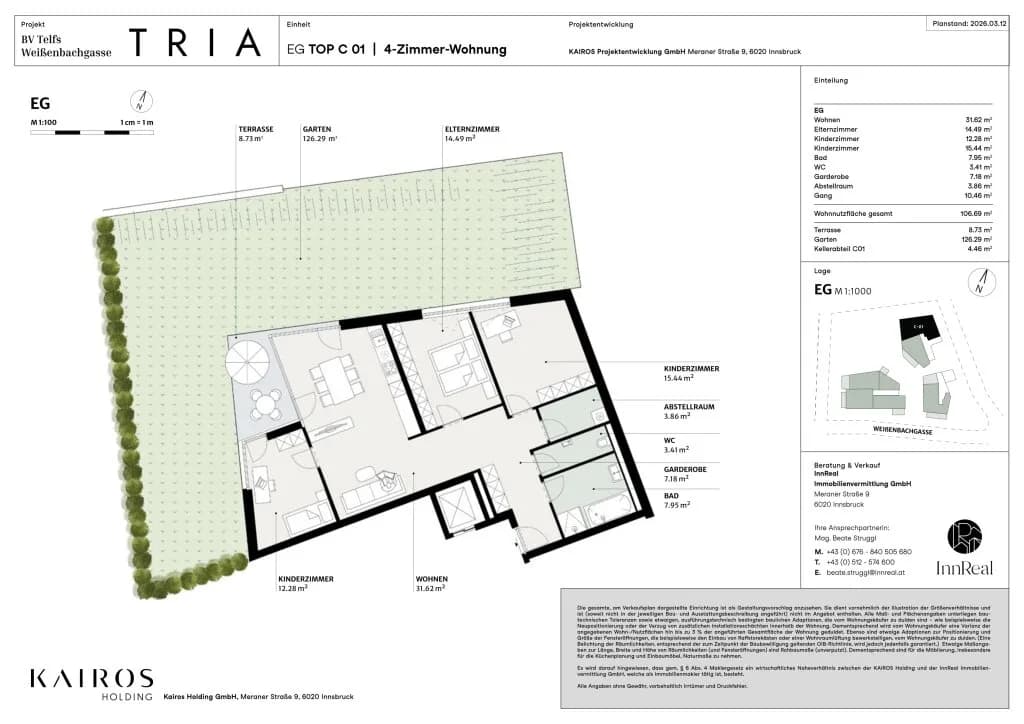 4-Zimmer-Wohnung kaufen in Innsbruck-Land – 106,69 m², € 682.000 – Bild 10 von 10