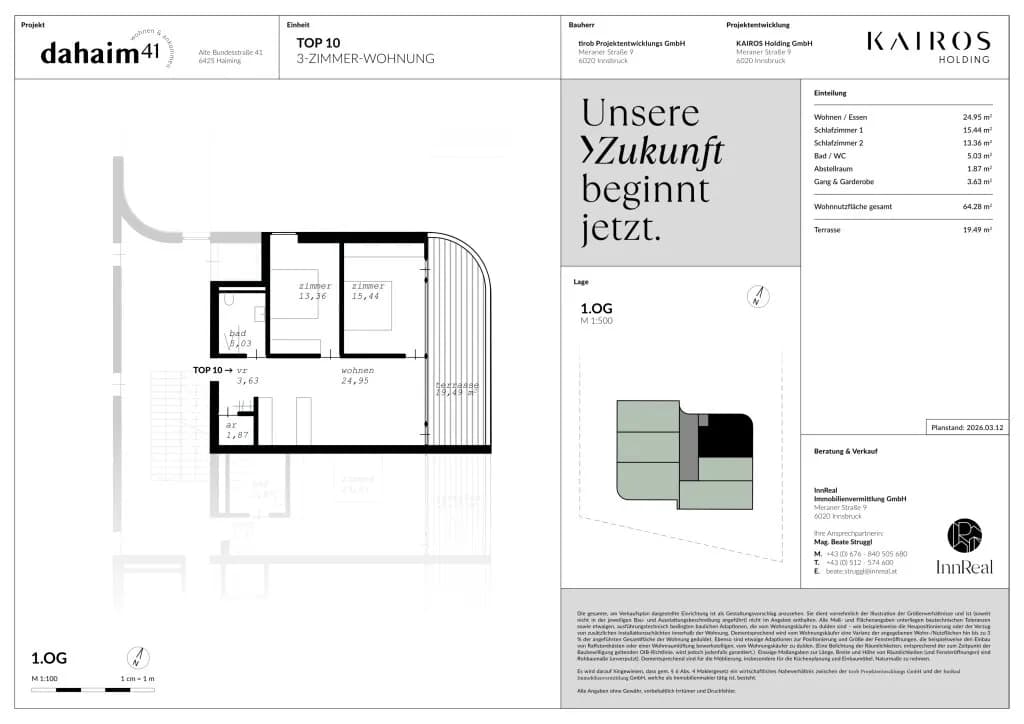 3-Zimmer-Wohnung kaufen in Imst – 64,28 m², € 385.000 – Bild 9 von 10