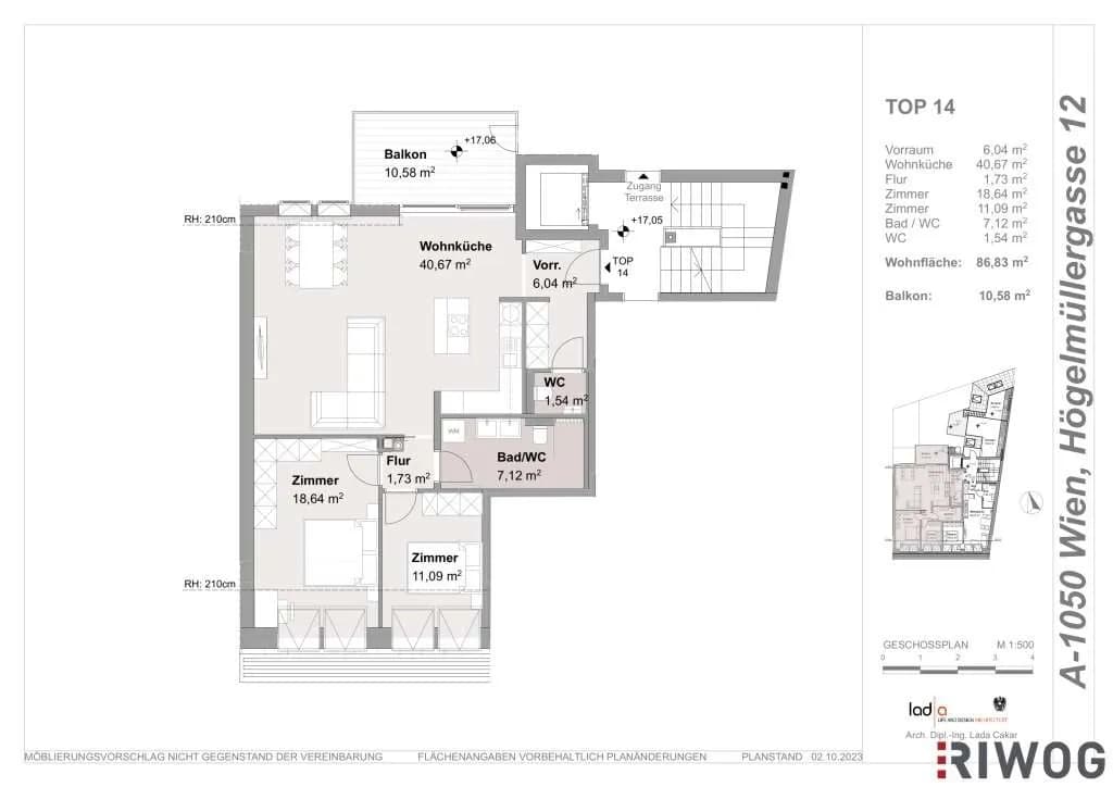3-Zimmer-Wohnung kaufen in Wien – 86,83 m², € 669.000 – Bild 18 von 18