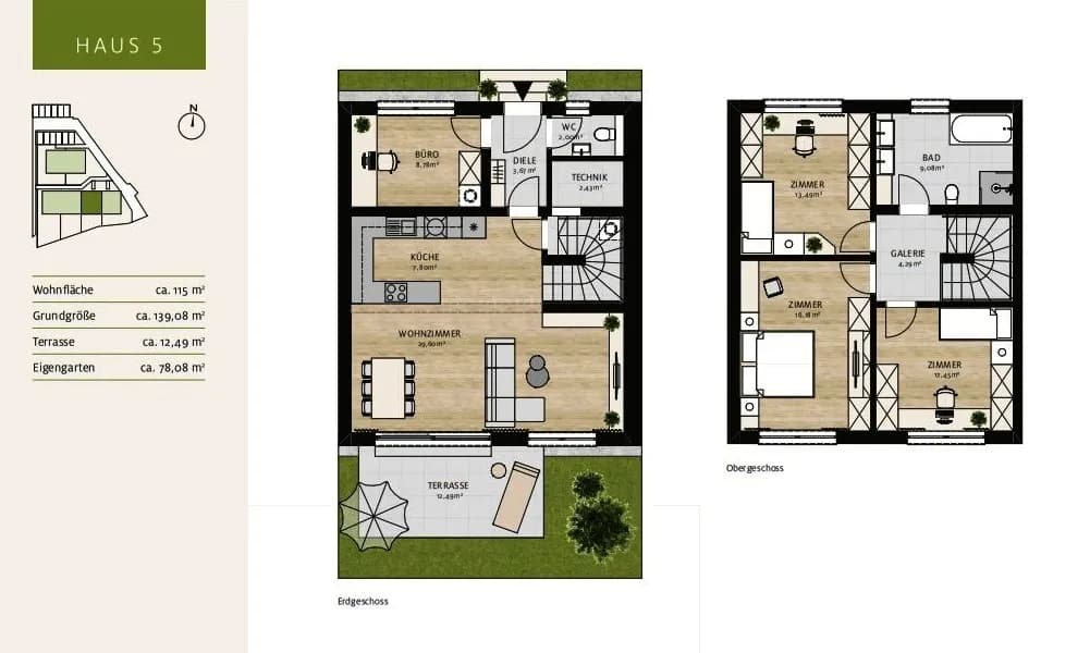 5-Zimmer-Haus mieten in Amstetten – 115 m², € 1.446 – Bild 16 von 17