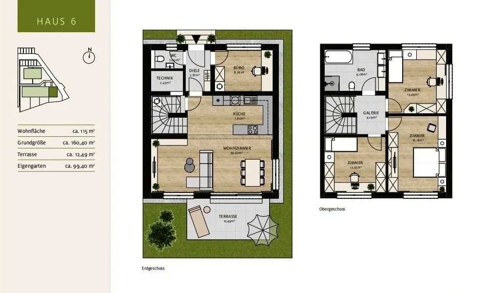 5-Zimmer-Haus mieten in Amstetten – 115 m², € 1.446 – Bild 17 von 17