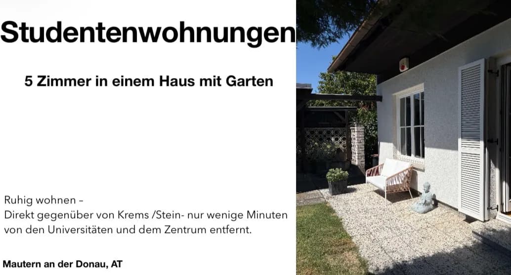 5-Zimmer-Wohnung mieten in Krems Land – 220 m², € 512