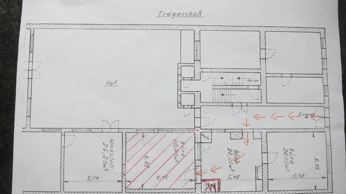1-Zimmer-Gewerbeimmobilie mieten in Linz – 30 m², € 340 – Bild 4 von 4