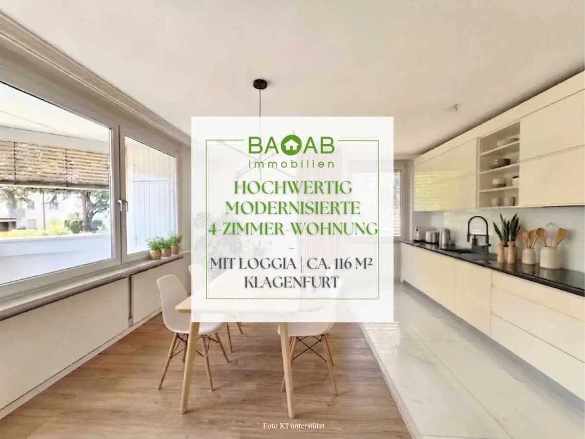 5-Zimmer-Wohnung kaufen in Klagenfurt – 116 m², € 349.000