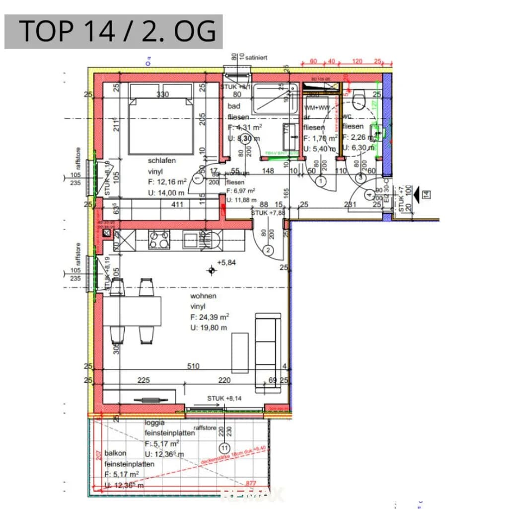 2-Zimmer-Wohnung mieten in Gmunden – 52 m², € 943 – Bild 11 von 11