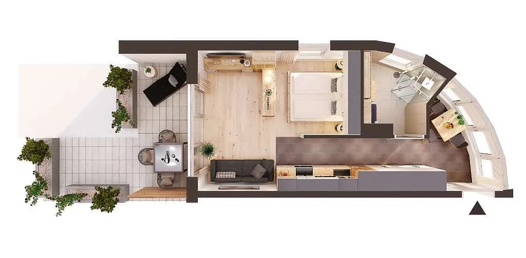 Wohnung mieten in Innsbruck-Land – 34 m², € 890 – Bild 8 von 8