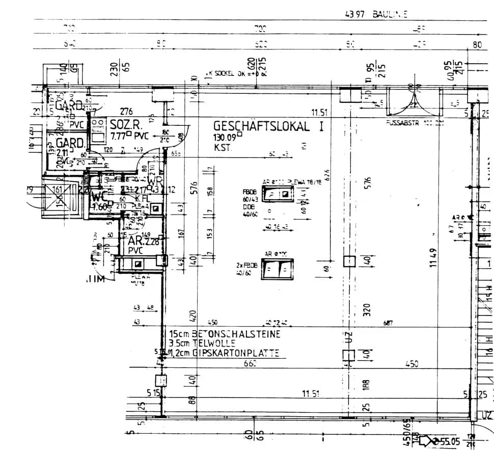 Gewerbeimmobilie mieten in Wien – 151 m², € 1.843