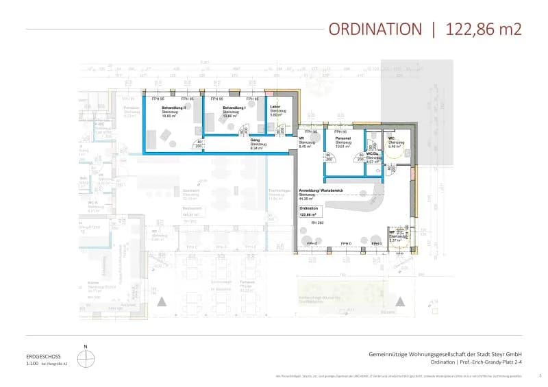 5-Zimmer-Gewerbeimmobilie mieten in Steyr – 122 m², € 1.480 – Bild 3 von 4