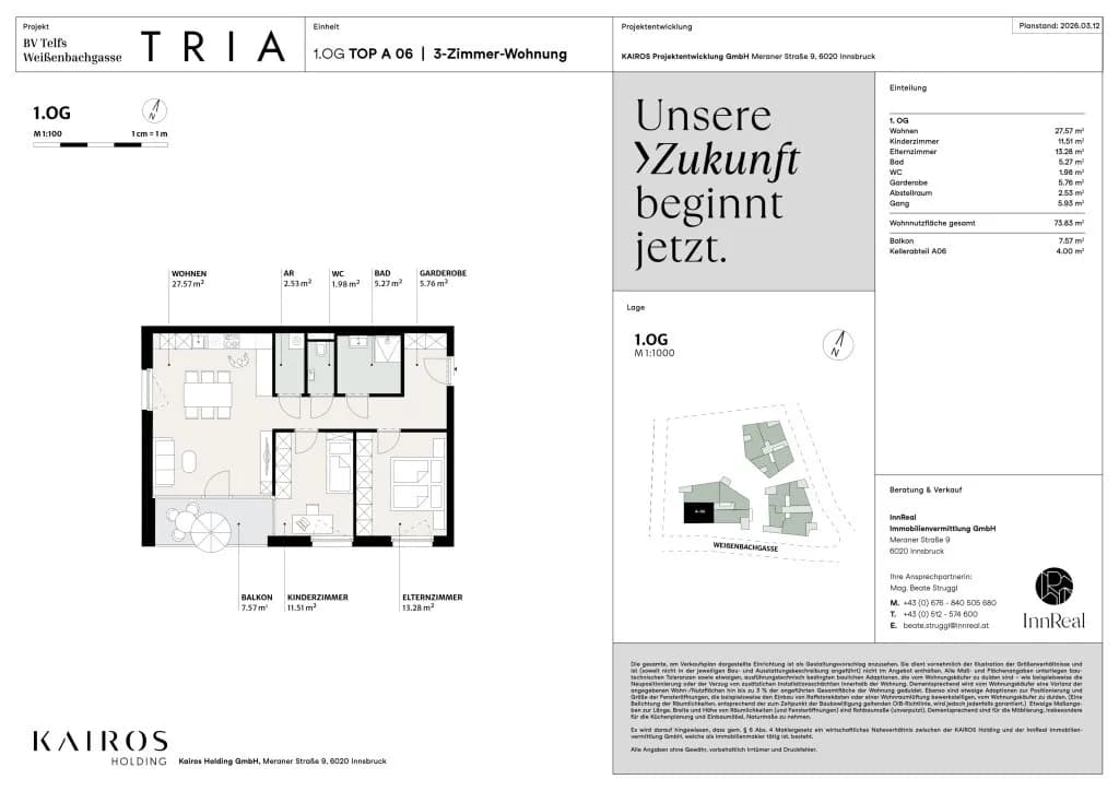 3-Zimmer-Wohnung kaufen in Innsbruck-Land – 73,83 m², € 476.000 – Bild 10 von 10
