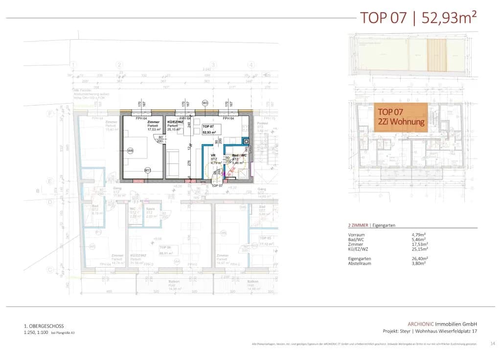 2-Zimmer-Wohnung kaufen in Steyr – 52,93 m², € 298.900 – Bild 4 von 4