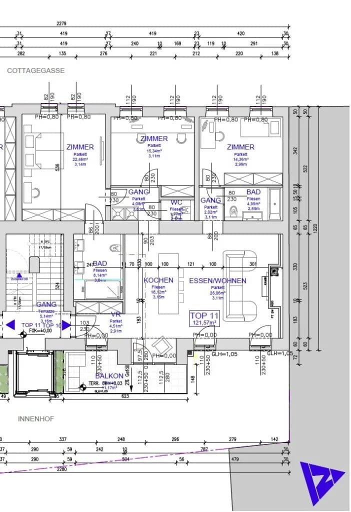 4-Zimmer-Wohnung kaufen in Wien – 121,54 m², € 1.180.000 – Bild 32 von 32