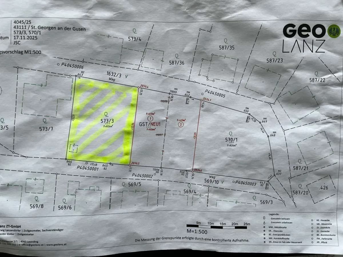 Grundstück kaufen in Perg – 826 m², € 215.000 – Bild 3 von 3