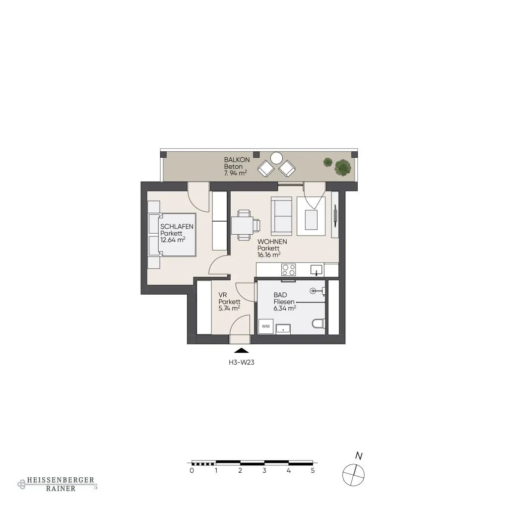 2-Zimmer-Wohnung mieten in Graz – 40,88 m², € 648 – Bild 6 von 6