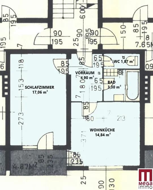2-Zimmer-Wohnung kaufen in Weiz – 42 m², € 125.000 – Bild 7 von 7