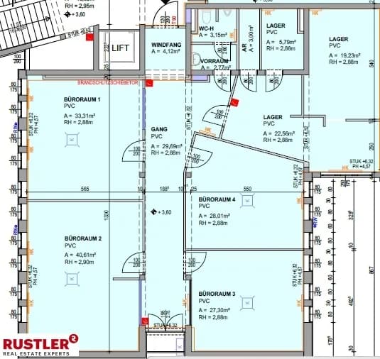 4-Zimmer-Gewerbeimmobilie mieten in Graz – 202 m², € 2.519 – Bild 9 von 10