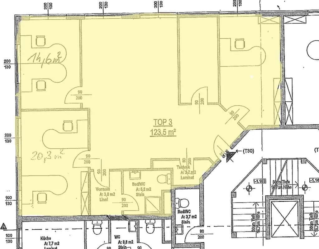 4-Zimmer-Gewerbeimmobilie mieten in Wien – 124 m², € 1.738 – Bild 13 von 13