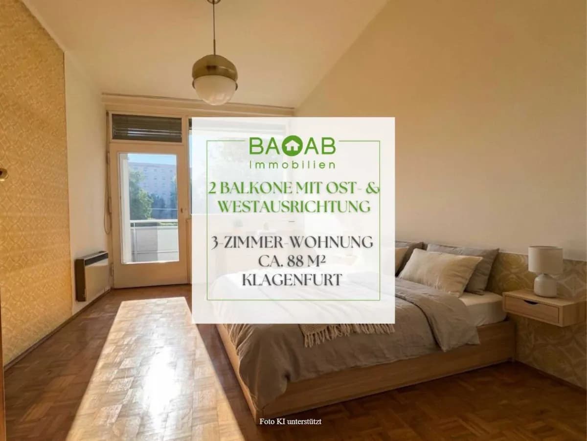 3-Zimmer-Wohnung kaufen in Klagenfurt – 88 m², € 218.000