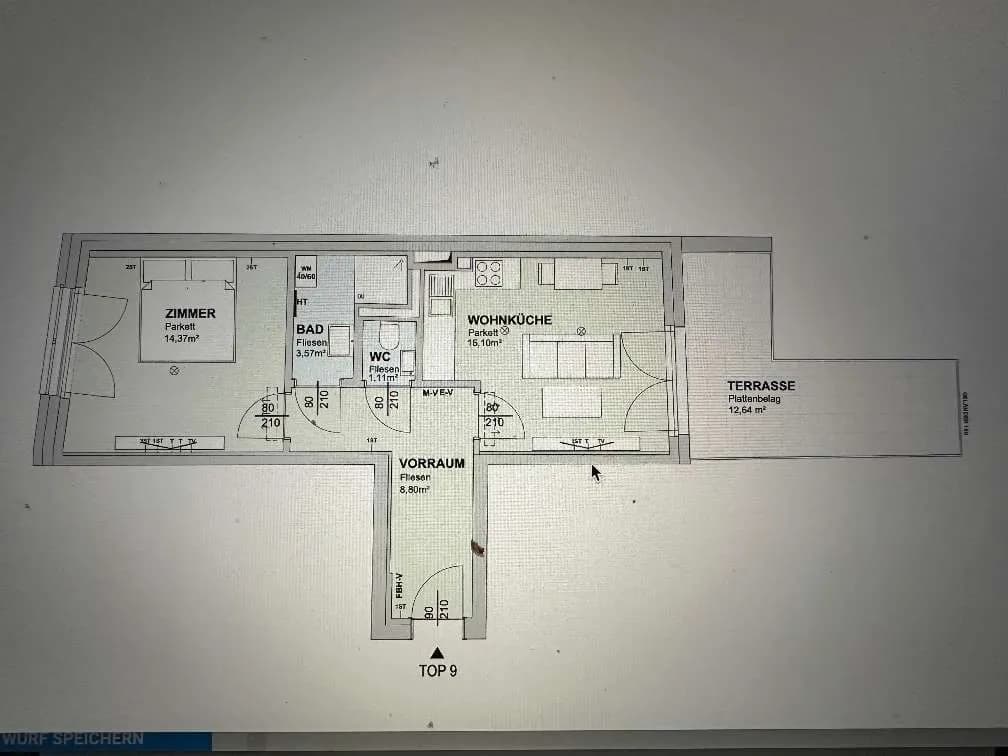 2-Zimmer-Wohnung mieten in Wien – 43 m², € 979 – Bild 11 von 13