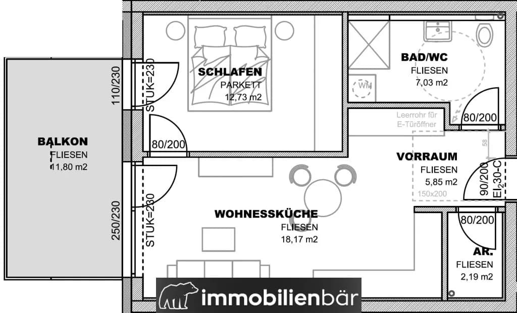 2-Zimmer-Wohnung kaufen in Schärding – 46 m², € 188.182 – Bild 15 von 15