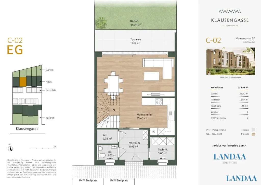 5-Zimmer-Haus kaufen in Mödling – 136,76 m², € 774.000 – Bild 20 von 22