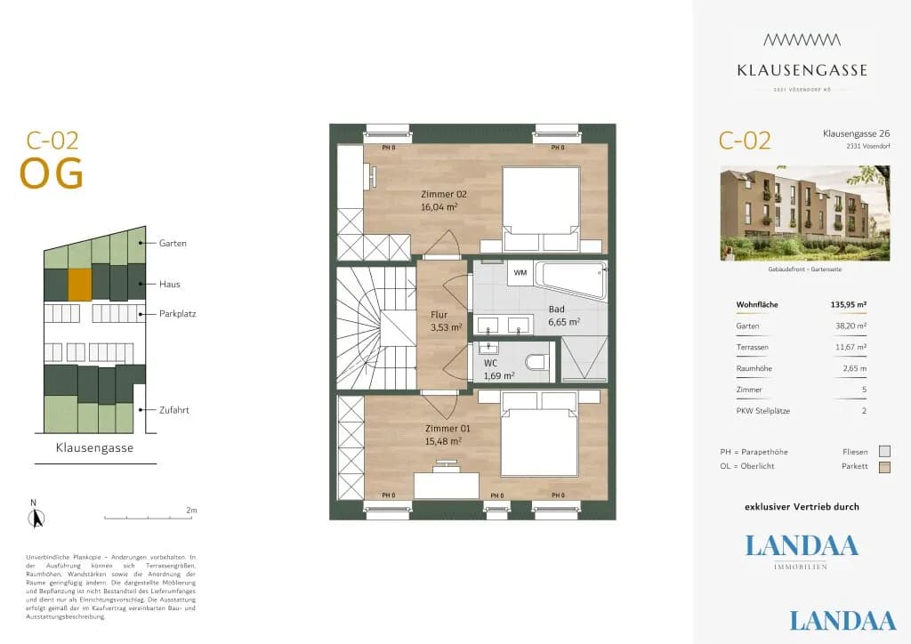 5-Zimmer-Haus kaufen in Mödling – 136,76 m², € 774.000 – Bild 21 von 22