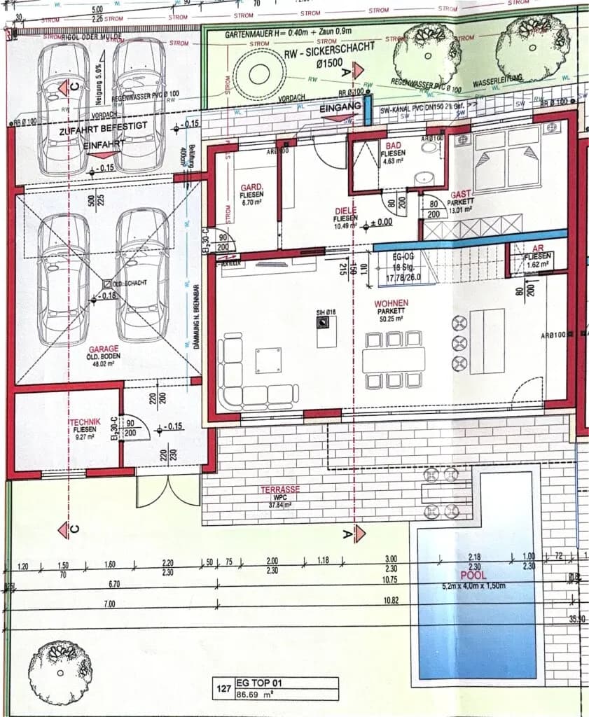 6-Zimmer-Haus kaufen in Wels-Land – 170 m², € 650.000 – Bild 20 von 25