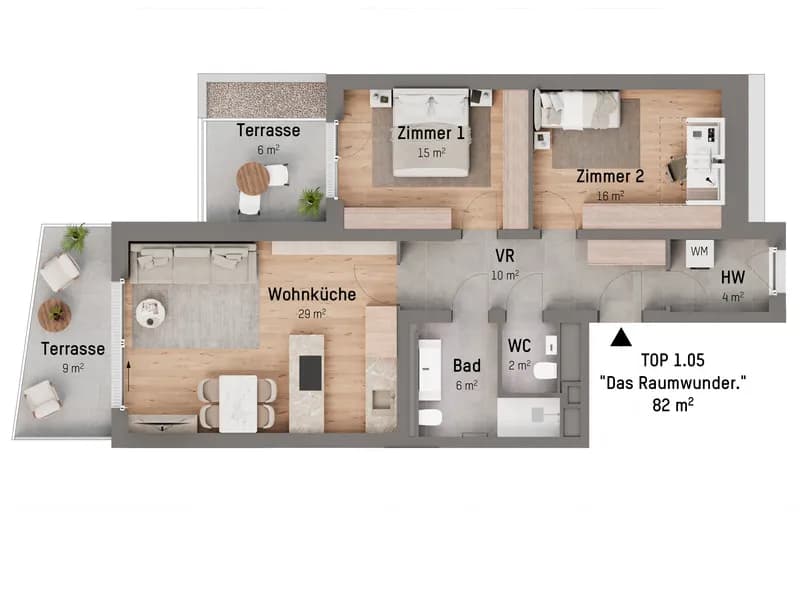 3-Zimmer-Wohnung kaufen in Wien – 81,85 m², € 659.900 – Bild 4 von 7