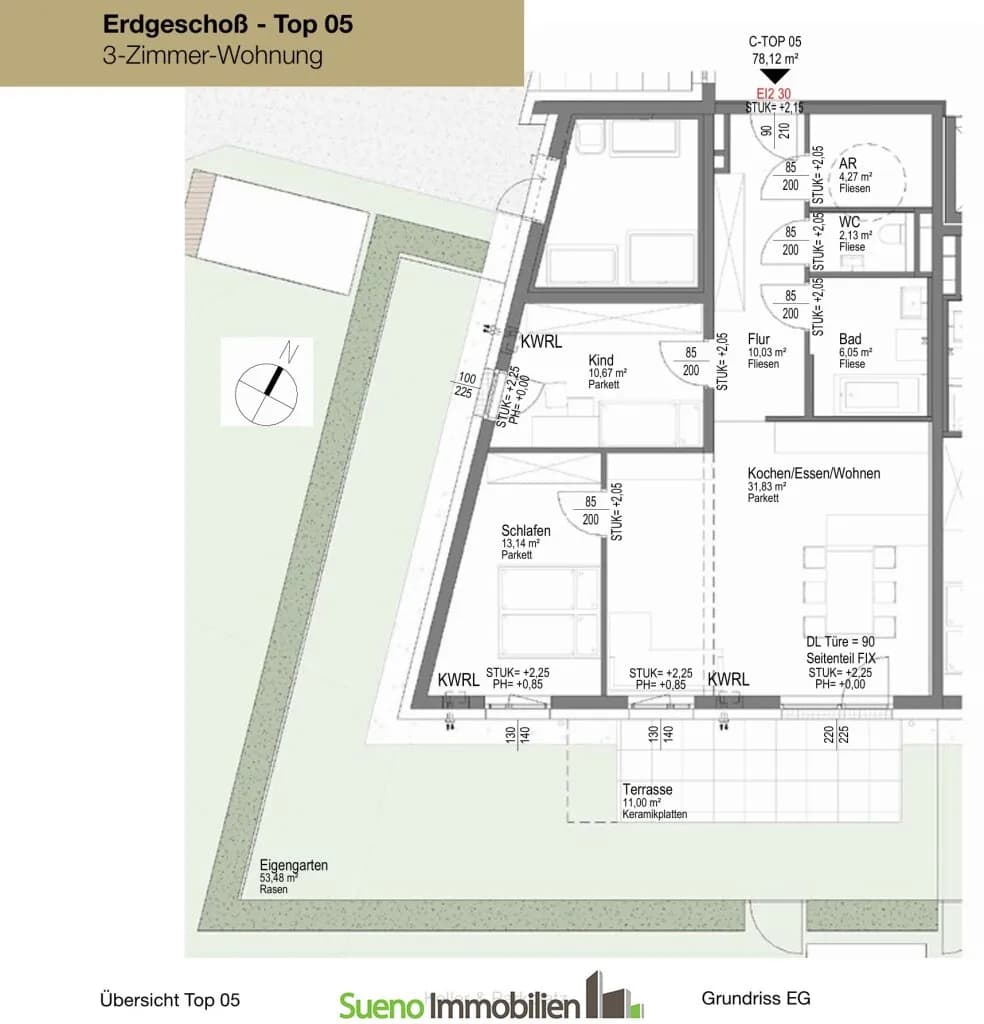 Wohnung kaufen in Linz Land – 78,11 m², € 398.000 – Bild 9 von 11