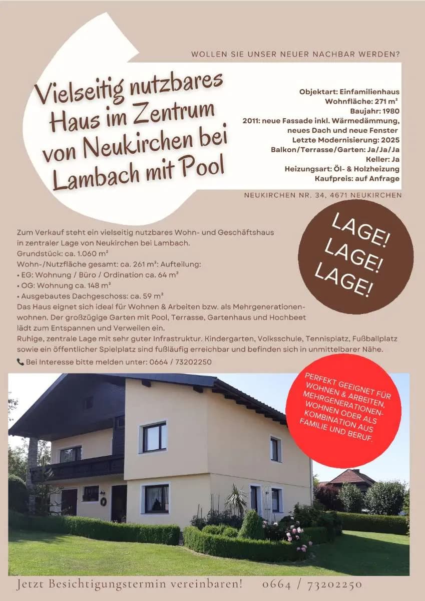 17-Zimmer-Haus kaufen in Wels-Land – 271 m², € 459.000
