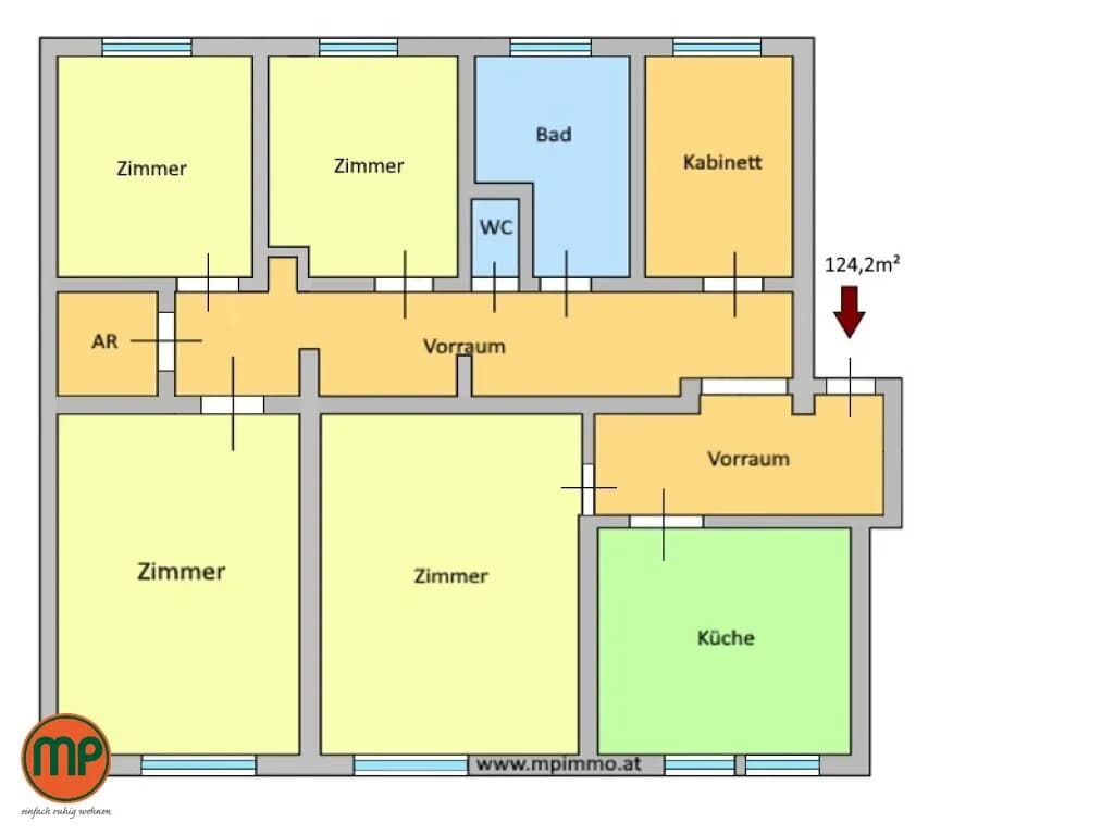 4-Zimmer-Wohnung kaufen in Wien – 124,2 m², € 380.000 – Bild 16 von 21