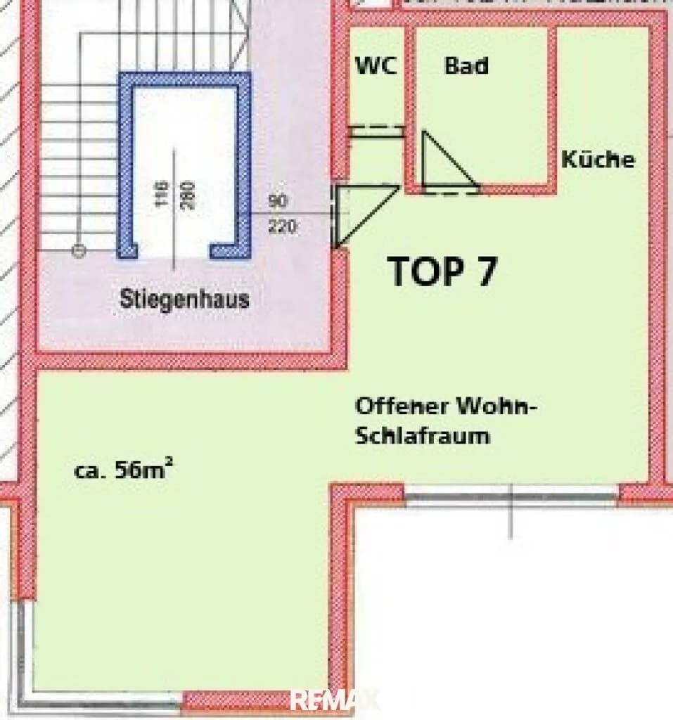 1-Zimmer-Wohnung mieten in Wels-Land – 56 m², € 677 – Bild 9 von 9