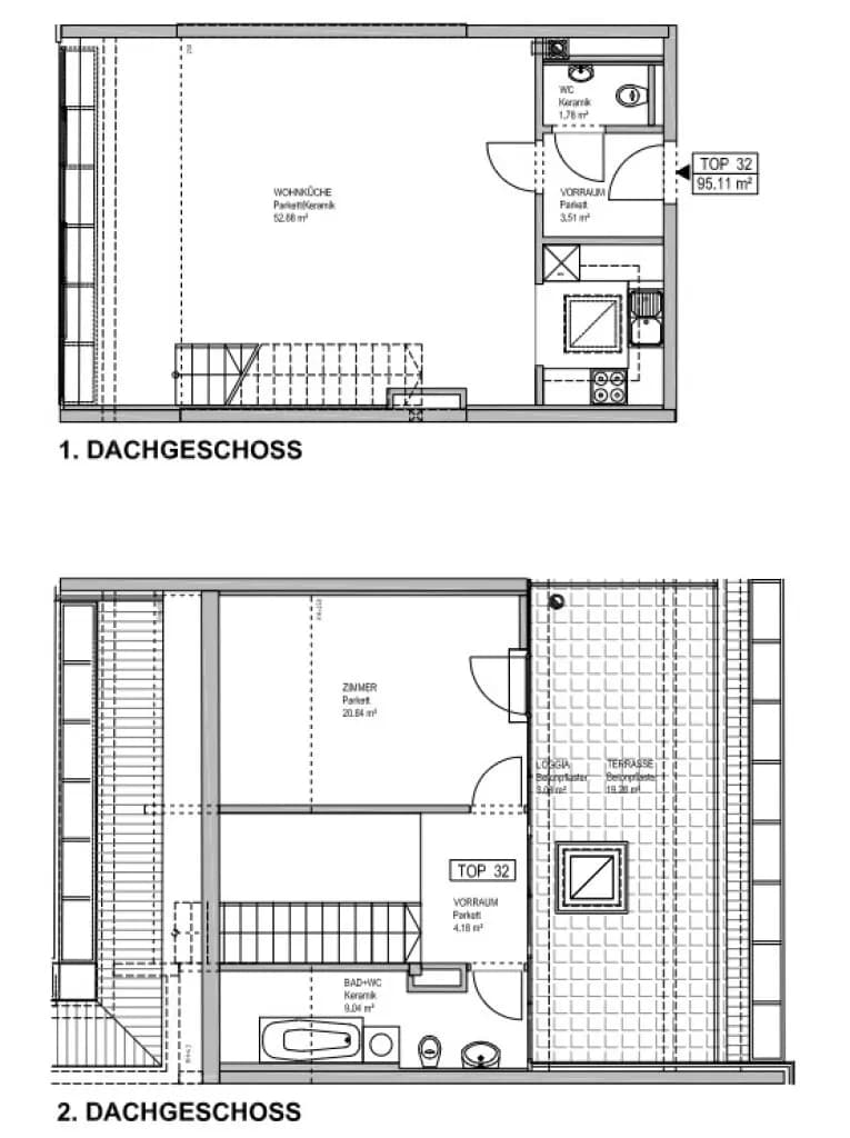 2-Zimmer-Wohnung mieten in Wien – 95 m², € 1.596 – Bild 3 von 30