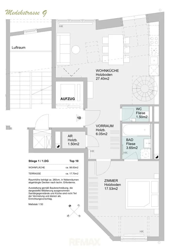 4-Zimmer-Wohnung mieten in Tulln – 99 m², € 1.700 – Bild 20 von 21