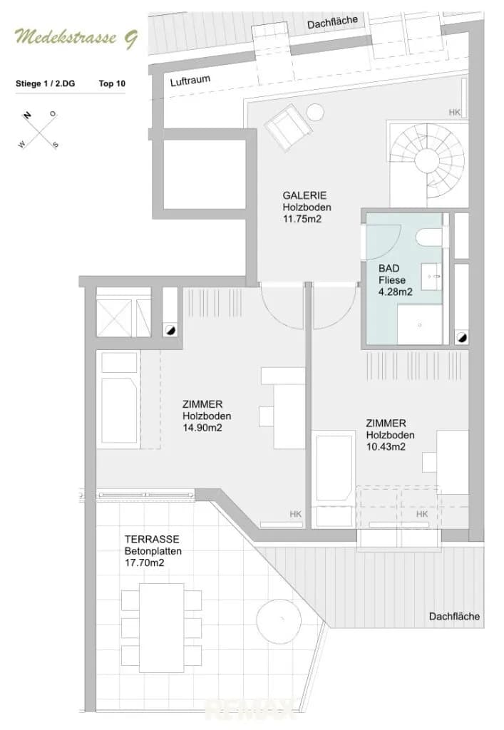 4-Zimmer-Wohnung mieten in Tulln – 99 m², € 1.700 – Bild 21 von 21