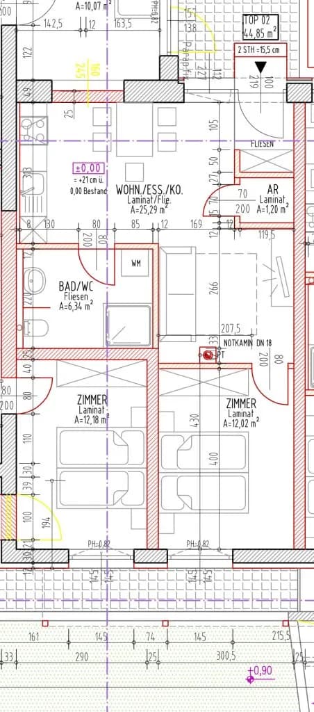 2-Zimmer-Wohnung mieten in Sankt Pölten Land – 44,85 m², € 556 – Bild 12 von 12