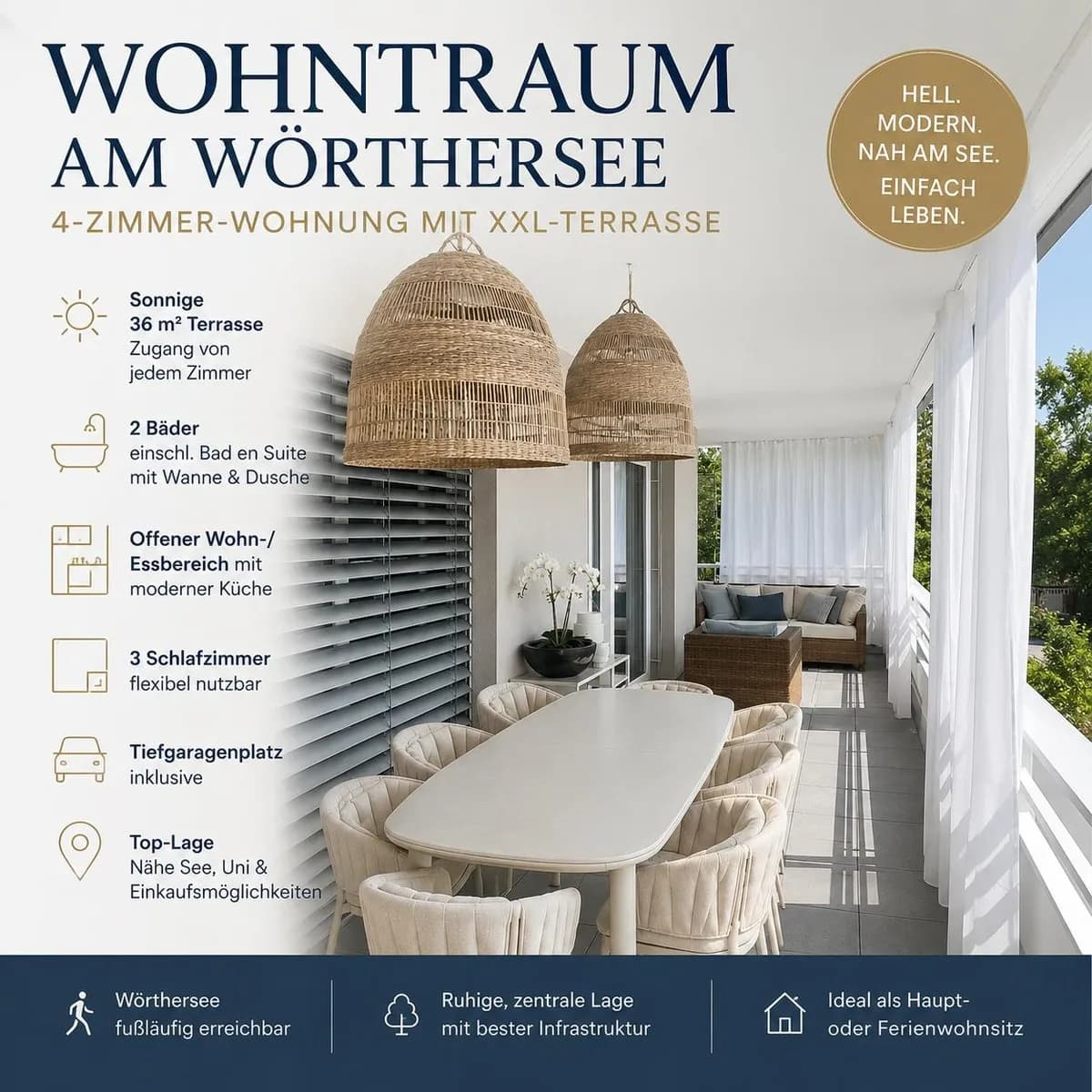 4-Zimmer-Wohnung kaufen in Klagenfurt – 90 m², € 589.000 – Bild 1 von 14