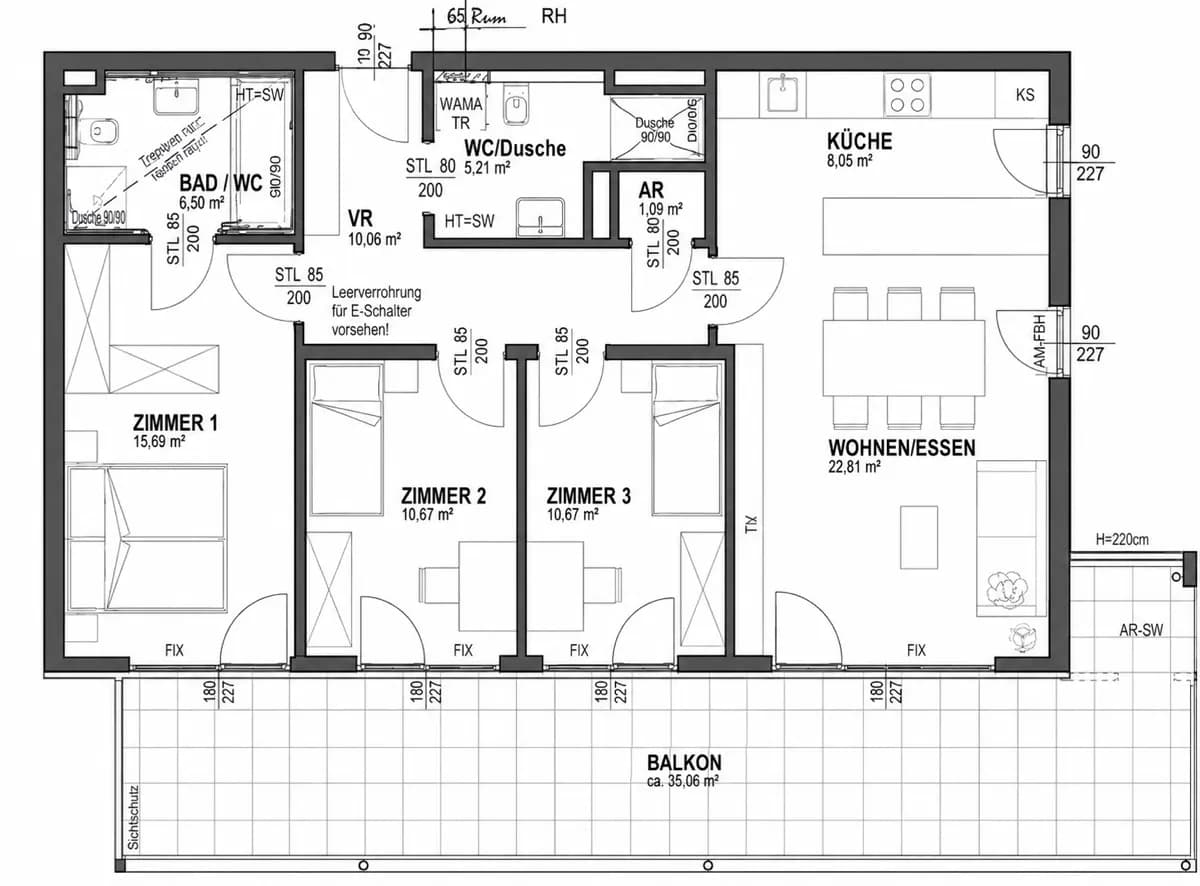 4-Zimmer-Wohnung kaufen in Klagenfurt – 90 m², € 589.000 – Bild 4 von 14