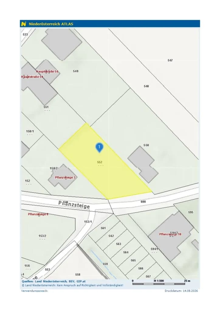 Grundstück kaufen in Baden – 708 m², € 160.000 – Bild 6 von 6