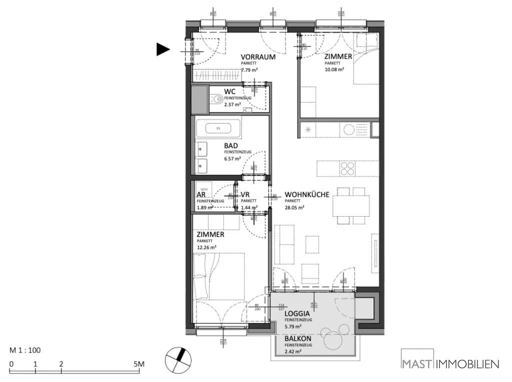 3-Zimmer-Wohnung kaufen in Wien – 76,23 m², € 462.000 – Bild 15 von 15
