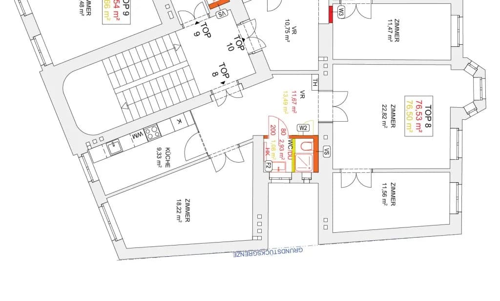 3-Zimmer-Wohnung kaufen in Wien – 76,39 m², € 649.000 – Bild 31 von 31