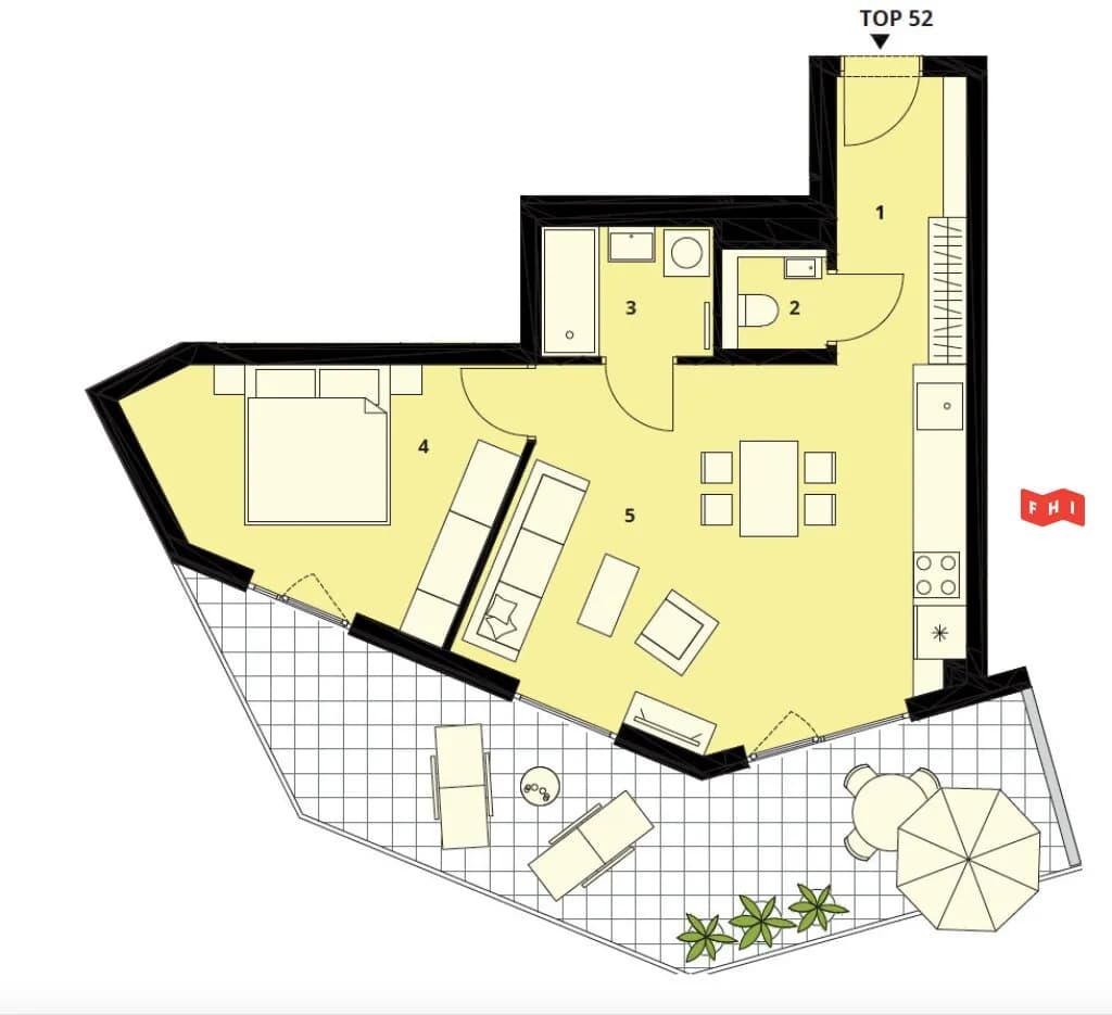 2-Zimmer-Wohnung mieten in Wien – 54 m², € 1.289 – Bild 22 von 24