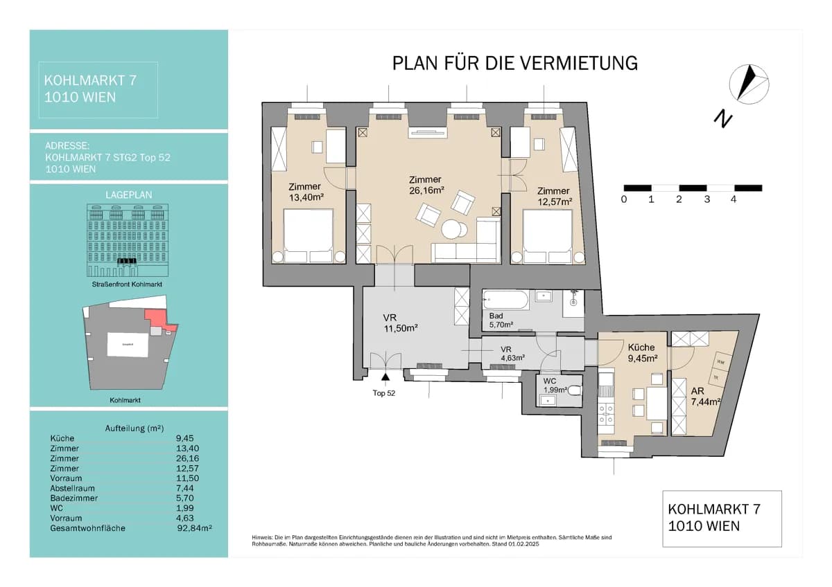 3-Zimmer-Gewerbeimmobilie mieten in Wien – 93 m², € 1.570 – Bild 18 von 19
